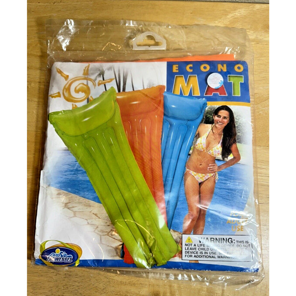 Pool Float Air Mattress Lounge Intex Wet Set 72" x 27" Orange 2010 Summer New - Picture 1 of 6